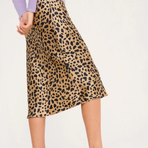 NEW From Future 100% Silk Gina Midi Skirt NWOT - Picture 7 of 13